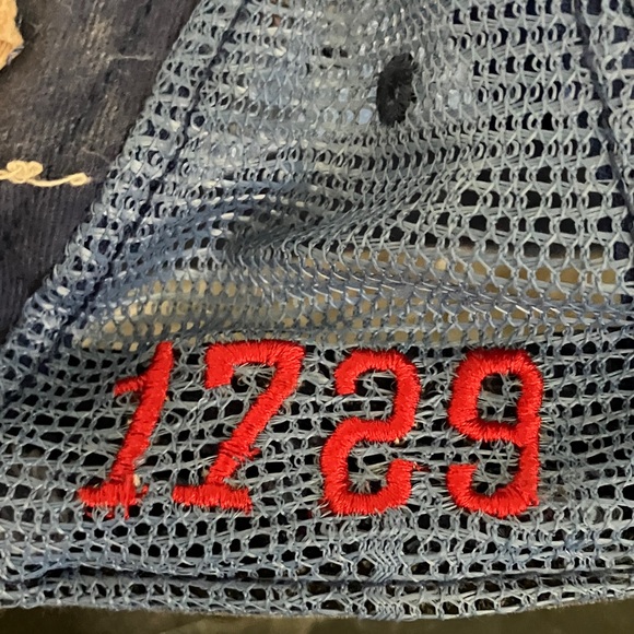 Blue Distressed Cap - Picture 3 of 4